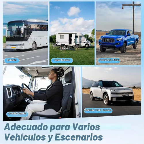 Vista 9 de VUSIGN Cojín de asiento extragrande para conductores de camiones y automóviles, cojín de asiento de espuma viscoelástica para conducción prolongada