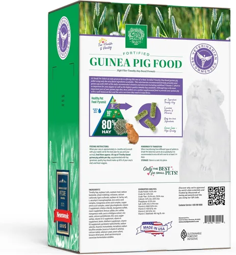 Vista 2 de Small Pet Select Pellets de alimentos para conejillos de indias, 20 libras.