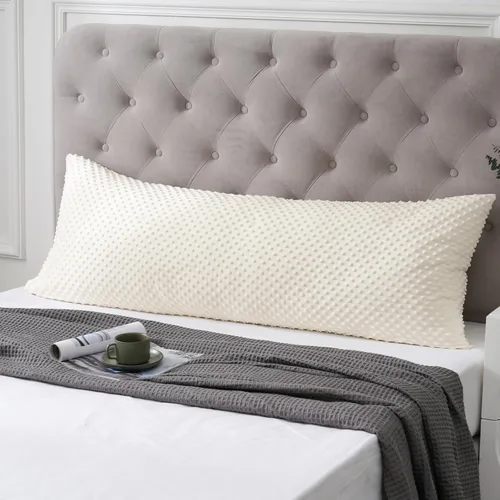 Vista 17 de PHF Minky - Funda de almohada de lunares de 18 x 18 pulgadas, paquete de 2 fundas de cojín de terciopelo real de burbujas de visón suave, acogedora