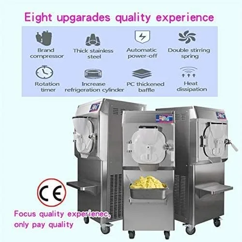 Vista 6 de Kolice Certificado ETL comercial máquina de helado duro, helado duro helado que hace la máquina, máquina de hielo italiano, fabricante de helado