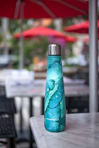 Vista 3 de Botella de agua aislada – Botellas de agua recargables de acero inoxidable para adultos, vaso reutilizable de viaje con tapa a prueba de fugas