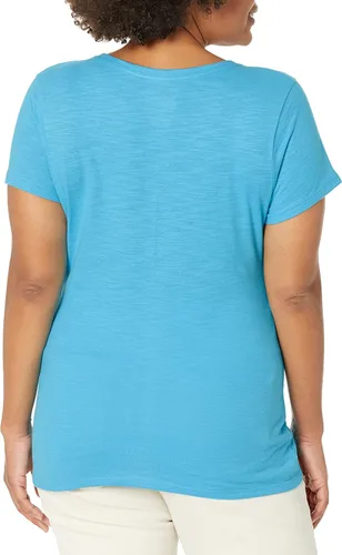 Vista 2 de Hanes Shirred camiseta cuello en V para mujer