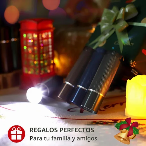 Vista 3 de FASTPRO Juego de 12 linternas LED de aluminio con pilas AAA incluidas