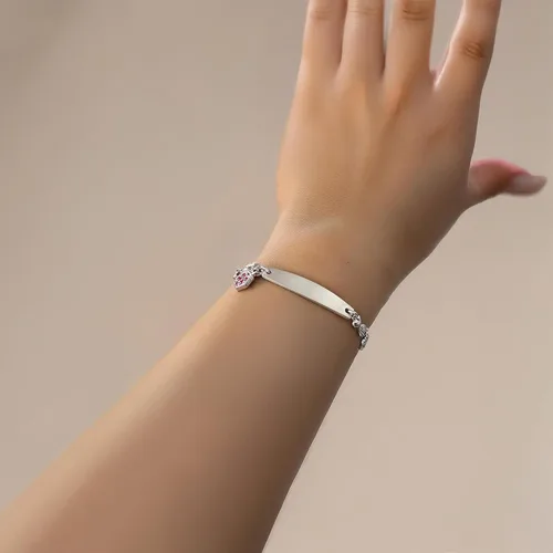 Vista 18 de LinnaLove - Pulsera de identificación de alerta médica con cadena Rolo simple pregrabada para mujer