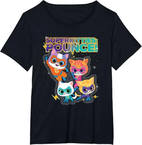 Vista 31 de Disney Junior SuperKitties Pounce! Camiseta de equipo completo, talla S