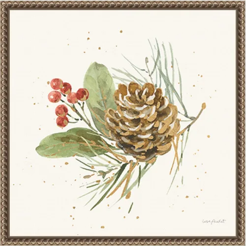 Vista 14 de Amanti Art Lienzo enmarcado para pared, 22 x 22 pulgadas, flores de invierno VI por Lisa Audit, lienzo enmarcado para pared, obras de arte