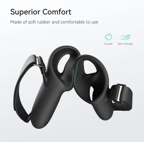 Vista 7 de KIWI design Cubierta de agarre para controlador y batería de 10000 mAh compatible con Quest 3