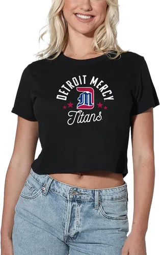 Vista 135 de Colección oficial de camisetas con diseño de mascota desgastada para mujer, color negro Grizzlies del estado de Adams