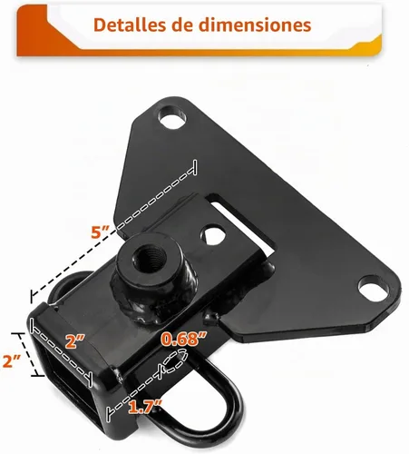 Vista 2 de WeiSen - Enganche de remolque receptor de 2 pulgadas clase 3 apto para Jeep Gladiator JT 20-26