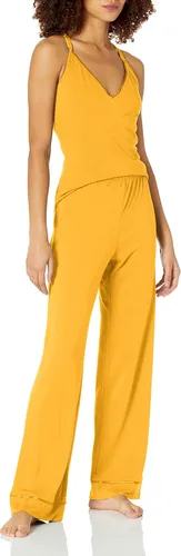 Vista 3 de Cosabella Conjunto de pijama Bella Racerback Camisola, bata y pantalón para mujer