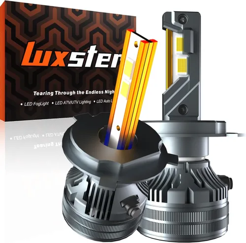 Vista 15 de LUXSTER Bombillas LED H1 Punisher, adaptadores H1 incluidos, 40,000LM ultra brillantes, instalación Plug-N-Play, bombillas para luces antiniebla