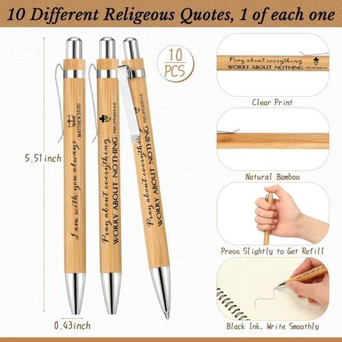 Vista 3 de Kosiz Juego de 20 unidades / 10 unidades de regalo cristiano para el Día de la Madre, cuaderno en espiral A5 a granel de 5.5 x 8.3 pulgadas, diario