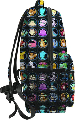 Vista 2 de DRFSON Mochila para niños, Black01, Anime