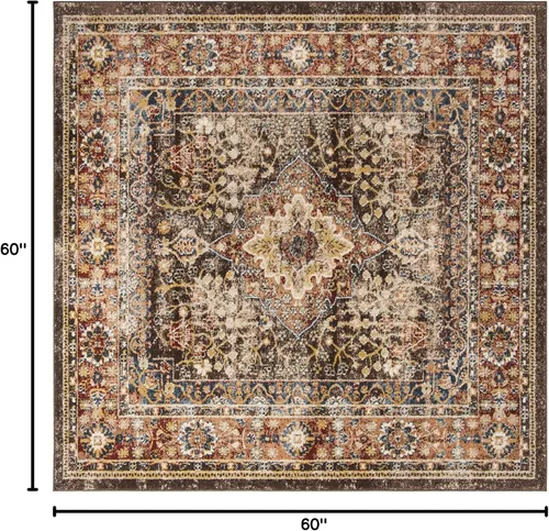 Vista 63 de SAFAVIEH Bijar Collection - Alfombra decorativa de 2 pies 3 pulgadas x 4 pies, marfil y óxido, diseño oriental envejecido, no desprende pelusa