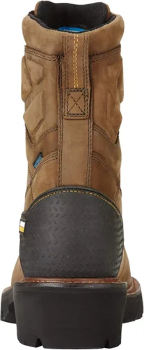 Vista 5 de Ariat Powerline - Botas de trabajo H2O de 8 pulgadas con punta compuesta para hombre Marrón