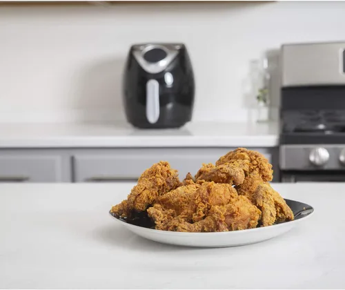 Vista 8 de Deco Chef Freidora de aire digital XL de 3.7 cuartos de galón con 7 programas inteligentes, pantalla táctil LED, cesta con revestimiento