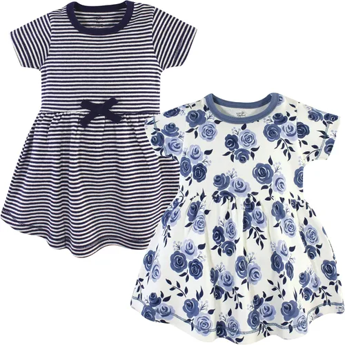 Vista 68 de Touched by Nature - Vestidos de manga corta y manga larga de algodón orgánico para niñas pequeñas, bebés y mujeres Manga larga con flores abstractas