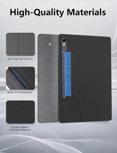 Vista 9 de Funda para teclado retroiluminada para Samsung Galaxy Tab S10 Lite/S10 FE/S9 FE 5G 10.9"/ Tab S9 11", teclado inalámbrico desmontable magnético de 7