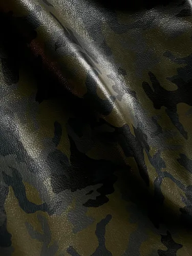 Vista 4 de Piel de vaca camuflaje (verde militar, 20 pies cuadrados (lado completo))