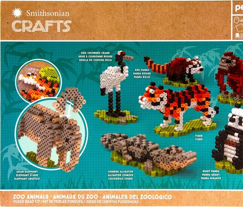 Vista 5 de Perler Juego de cuentas 3D de océano y sirena fusibles, 4006 piezas, 22 proyectos