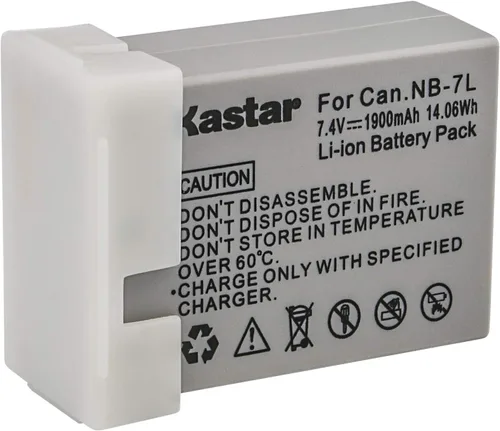 Vista 5 de Kastar Batería (X2) y cargador USB delgado para Canon NB-7L, CB-2LZE y Canon PowerShot G10, PowerShot G11, PowerShot G12, PowerShot SX30 es cámaras