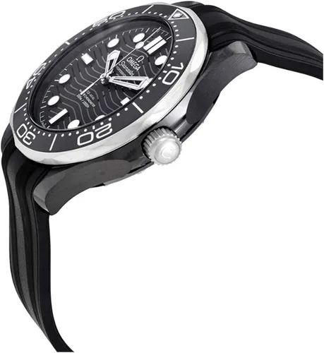 Vista 2 de Omega Reloj cronómetro automático con esfera negra 210.92.44.20.01.001, Buceador