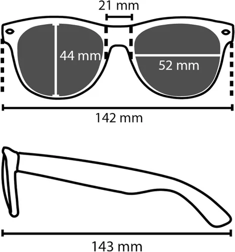 Vista 5 de Goson gafas de sol de moda para hombres mujeres - UV400 gafas de sol retro