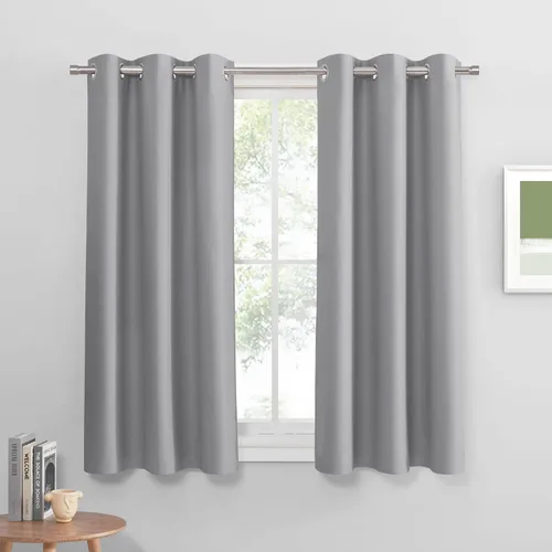 Vista 24 de PONY DANCE Cortinas para Autocaravana de 24 pulgadas de Largo, Cortinas Cortas para Baño y Cocina, Mini Cortinas de Privacidad para Camper