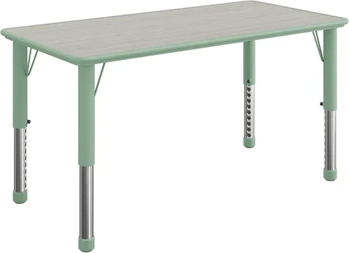 Vista 13 de Flash Furniture Mesa de actividades de plástico para niños, 47.25 x 23.6 Azul