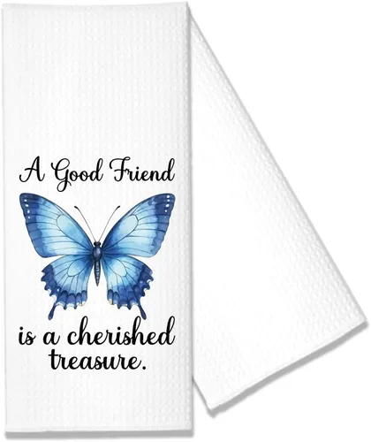 Vista 8 de Hafhue Good Friends are Like Stars - Toalla de cocina divertida, regalo para mujeres, hermanas, amigas, mamá, tías, regalo de inauguración