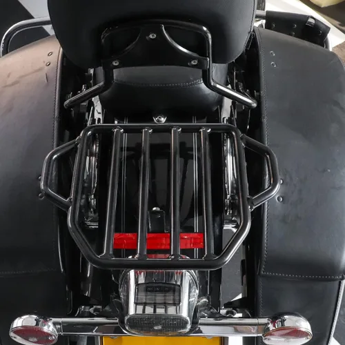 Vista 3 de AUFER Estante de equipaje desmontable y ajustable para maletero compatible con Touring Electra Glide Road Glide Road King Street Glide Tour Pack