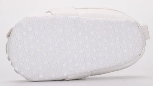 Vista 3 de Zapatos para bebés y niñas, mocasines Oxford para recién nacidos, adorables zapatos de cuna para niños pequeños, zapatos de cuna para precaminantes