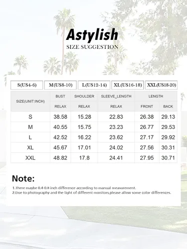 Vista 5 de Astylish - Blusa para mujer con cuello en V rayas mangas enrollables y botones