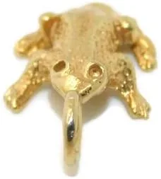 Vista 4 de Frog 14k Yellow Gold Charm pendant
