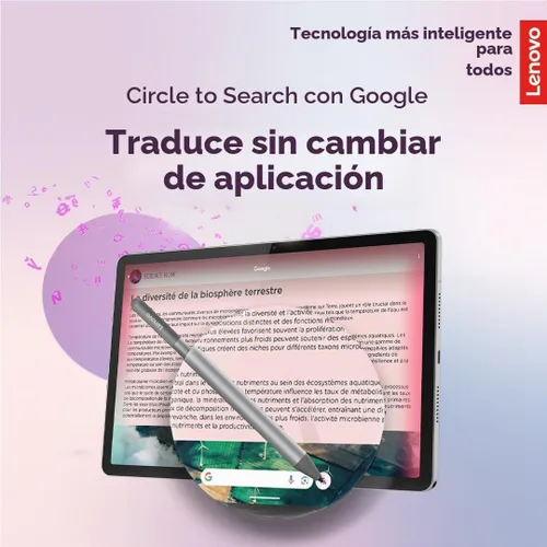 Vista 3 de Lenovo Idea Tab - Tableta para la Universidad - Pantalla IPS táctil de 11" 2.5K - 90Hz - MediaTek Dimensity 6300 - 4 GB de memoria - 128 GB