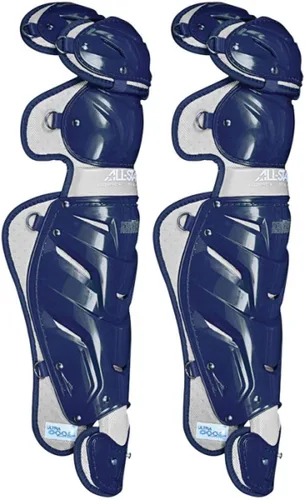 Vista 5 de All-Star Adult System 7 - Protector de piernas, recortado gris, corto de 15.5 pulgadas de longitud