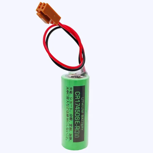 Vista 4 de Batería del PLC CR17450SE-R 3V 2500mah para el sistema CNC de FANUC A98L-0031-0012 con el conector