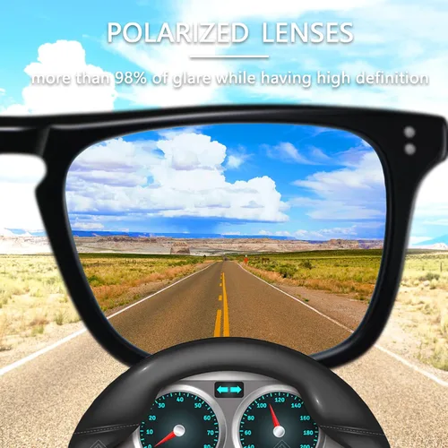 Vista 6 de SHEEN KELLY Acetate Polarized Sunglasses Classic Square Tony Stark Glasses Men Women Downey Iron Man Eyewear