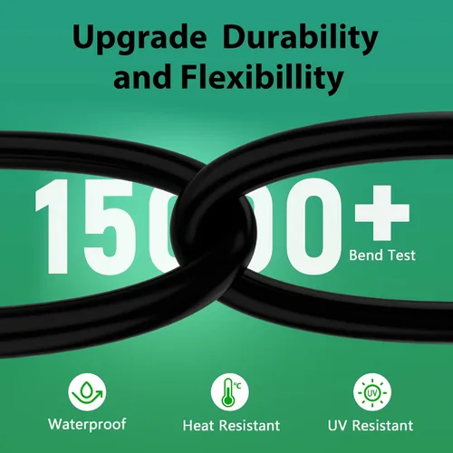 Vista 7 de Cable adaptador de generador RV de 30 amperios a 50 amperios, enchufe macho de bloqueo giratorio NEMA L5-30P a receptáculo hembra NEMA 14-50R