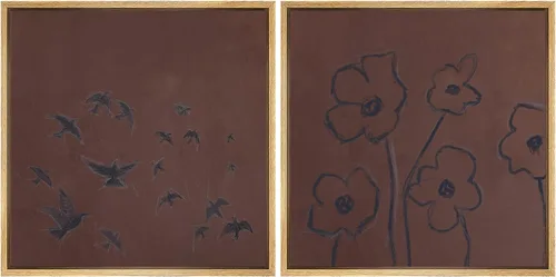 Vista 18 de SIGNFORD Impresión en Lienzo Enmarcado Arte de Pared Art Nouveau Lago de Cisnes Elegantes Ilustraciones de Aves Acuáticas Moderno Boho Naturaleza