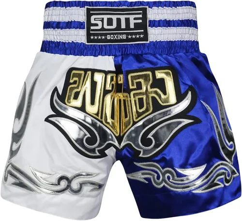 Vista 7 de Pantalones cortos de boxeo para mujer, pantalones cortos de entrenamiento de artes marciales mixtas para hombres, BJJ Muay Thai, pantalones cortos