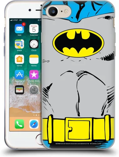 Vista 316 de Head Case Designs Funda de gel con licencia oficial de Batman DC Comics Bat Signal Logos [protección de grado militar] compatible con Apple iPhone 7