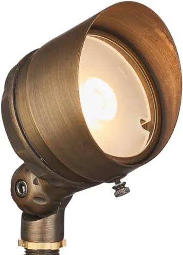 Vista 8 de VOLT G4 Infiniti - Foco LED de latón fundido de 12 V (bronce) para exteriores, 500 lúmenes, 2700 K, blanco cálido para iluminación de paisaje