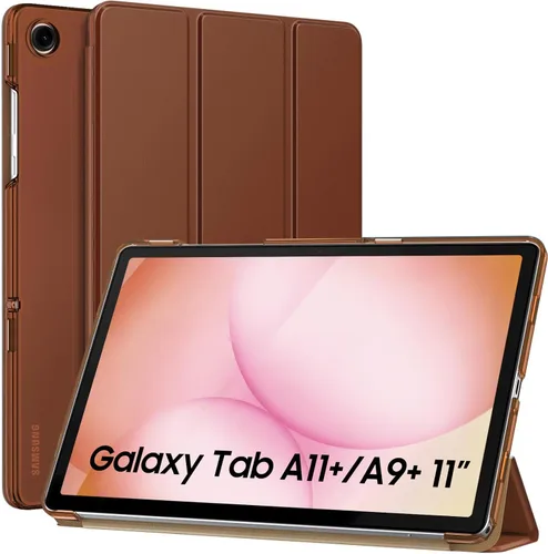 Vista 52 de MoKo Funda para Galaxy Tab A9+/A9 Plus de 11 pulgadas 2023, Funda Protectora Inteligente Delgada con Soporte y Carcasa Trasera Translúcida de PC