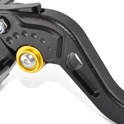 Vista 4 de Long Size Brake Lever Clutch Lever for Yamaha Fazer FZ-1 FZ-8 FZ-6 FZ-6R FZS600, CNC Aluminum Alloy Made (Black)