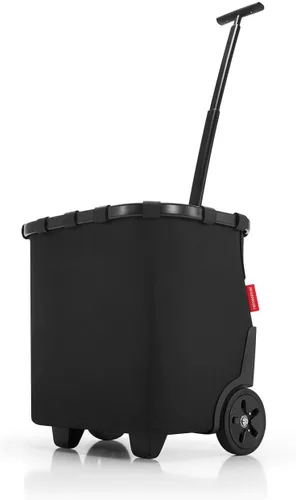 Vista 13 de reisenthel Carrycruiser Black - Carrito de compras portátil con marco de aluminio resistente, correa para el hombro y bolsa interior de malla Negro