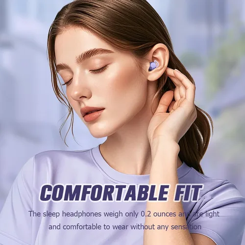 Vista 4 de Yihou Mini auriculares invisibles para dormir, inalámbricos, Bluetooth, cómodos, para dormir de lado, pequeños, pequeños, discretos, ocultos