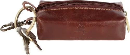 Vista 3 de Visconti MZ18 Monza - Llavero de piel auténtica con cremallera, marrón,negro, Visconti Mz18 Monza - Llavero de piel auténtica con cremallera
