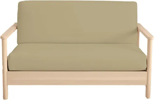 Vista 35 de Fundas para futón sin brazos tamaño individual, fundas de futón 100% algodón egipcio, funda de sofá con cremallera, protector de sofá cama, funda