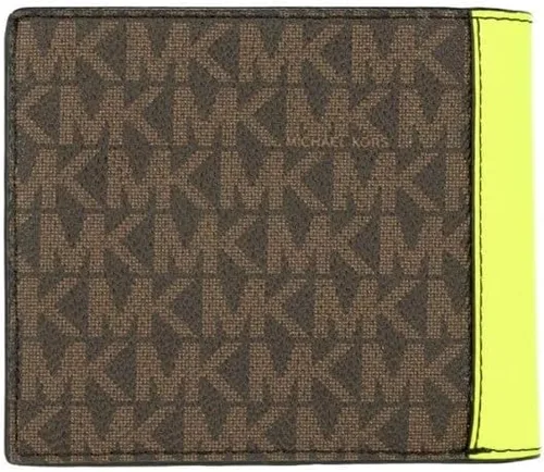 Vista 2 de Cartera Billetera con logotipo de Cooper y piel sintética Marrón